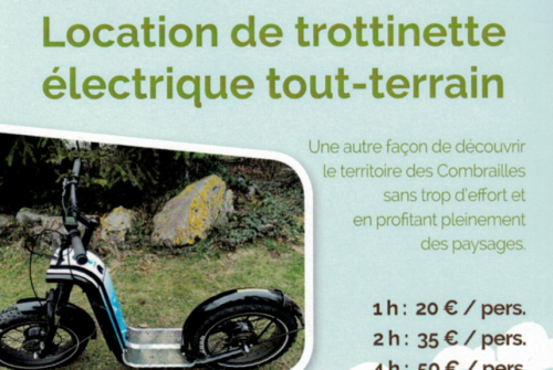 Balade à Trottinette électrique tout-terrain - Les Cabanes des Combrailles