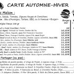 © La carte - Le 1.2.3 traiteur