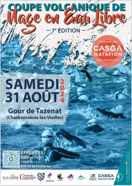 © Compétition de nage Gour de Tazenat - Association CASGA Natation Club Aquanautique St-Georges les Ancizes