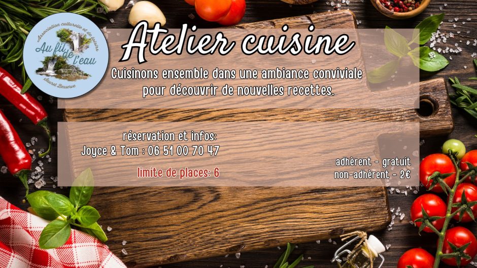 © Atelier cuisine_Sauret-Besserve - Association Au Fil de l'Eau