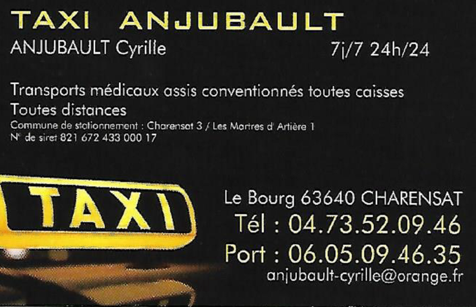 © Taxi de Charensat - Anjubault